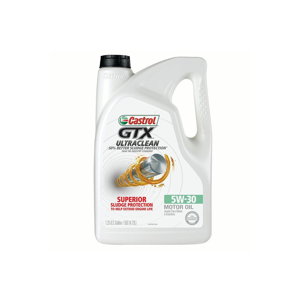 Castrol GTX ULTRACLEAN 5W-30 Motor Oil, 5 QT